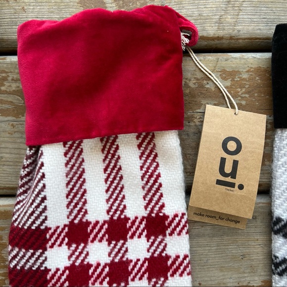 OUI Holiday Plaid Stocking - Set of 3 *NEW* - Picture 3 of 10
